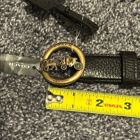 Coach Black and Brown Leather Belt XL new horse and carriage buckle Coach Black and Brown Leather Belt XL new horse and carriage  main image 3